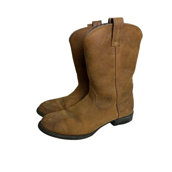 Ariat Men's Size 9.5B Sierra 14527 Western Brown Leather Work Cowboy Boots - Picture 2 of 16